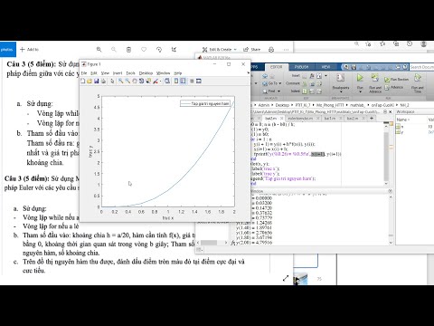 Mô Phỏng HTTT - Ôn Tập Ma Trận, PP Euler, Ponto Médio.