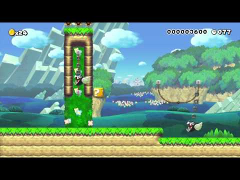 Chomp Country Speed Run by Gold - SUPER MARIO MAKER - No Commentary 1AG