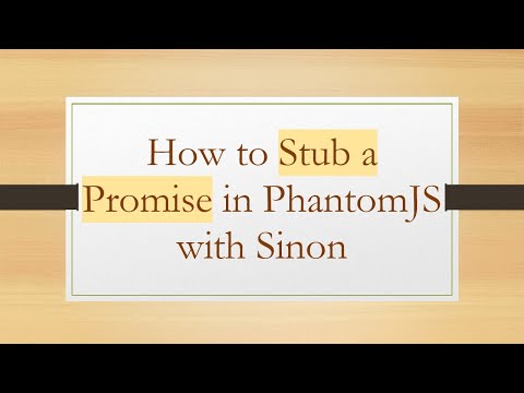 How to Stub a Promise in PhantomJS with Sinon