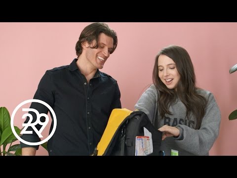 Esther Povitsky Searches A Male Model's Backpack | What's In Your Bag | Refinery29