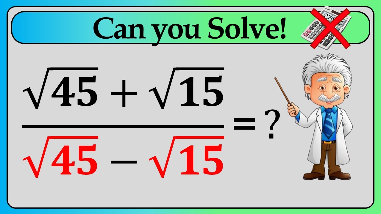 Nice Square Root Math Simplification Problem | How to Solve !!!!