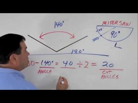 How to cut large angle crown molding corners by Creative Crown