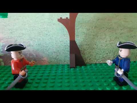 Lego battle Sword test 1709, Swedish vs russian soldiers (stop motion)