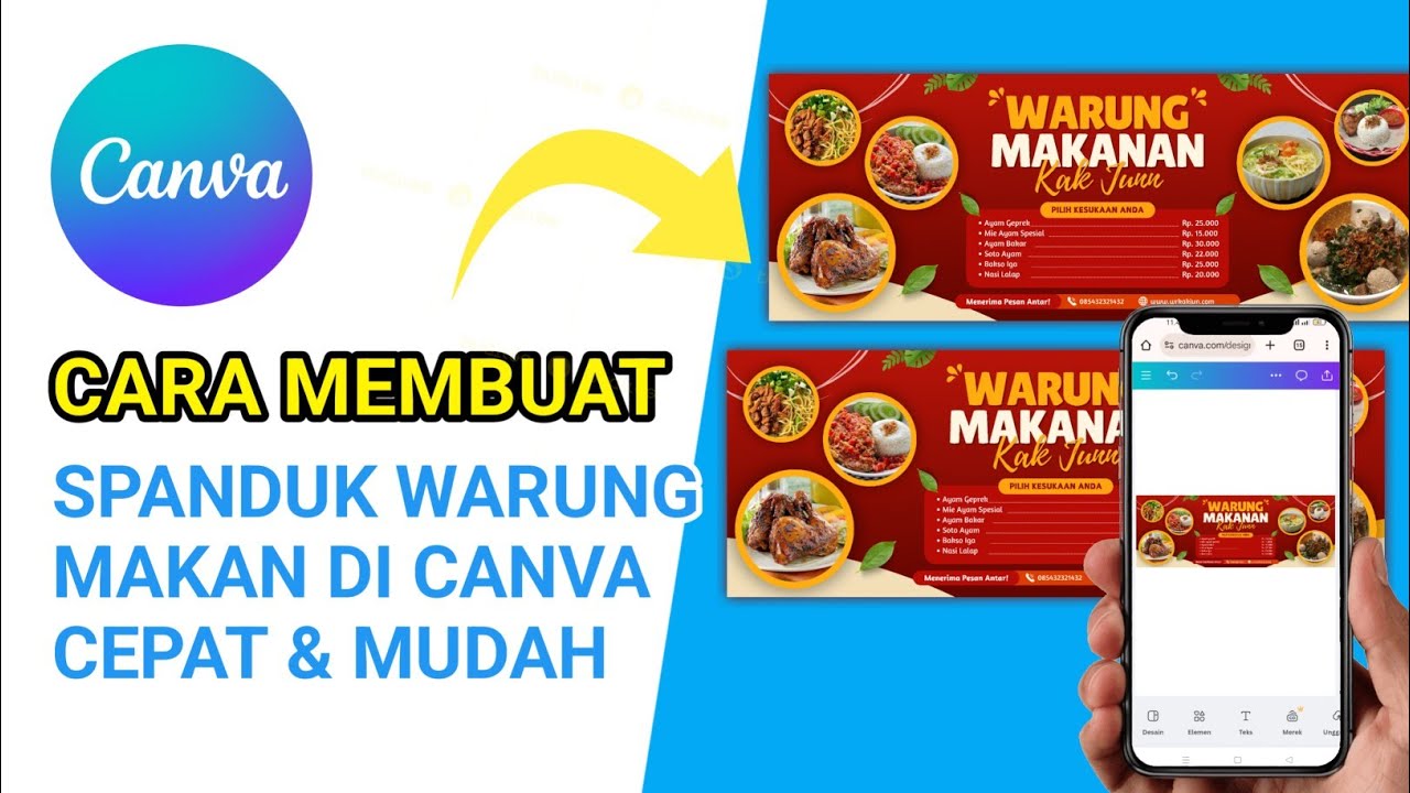 Cara Membuat Spanduk Warung Makan Menarik di Canva