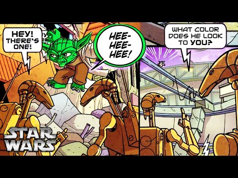 The Time Master Yoda TROLLED A Pack of B-1 BATTLE DROIDS - Star Wars