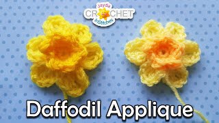 Daffodil Applique Crochet Quick Fix Tutorial
