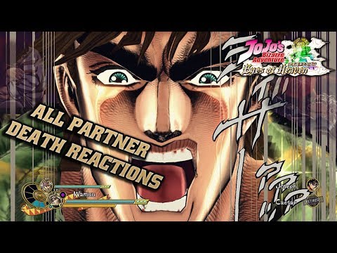 Partner Death Interactions (& Unused Voices) | JoJo's Bizarre Adventure: Eyes of Heaven