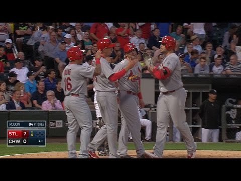 Holliday belts grand slam off Rodon in 4th