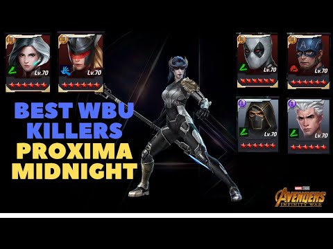 Top 5 Easiest Clears VS Proxima Stage 50+ World Boss Ultimate (WBU)  - Marvel Future Fight