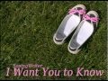 I Want You to Know - original song - lyrics in ...