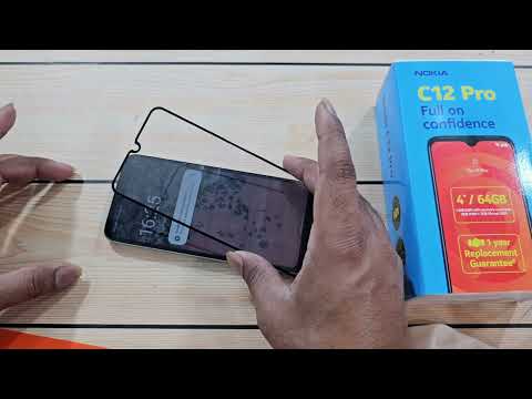 Nokia C12 Pro Tempered Glass | Full screen protector | How to Glass Guard