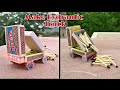How To Make Toy Car Container Truck At Home Matchbox Mini Dump Truck मचीस से डम्�