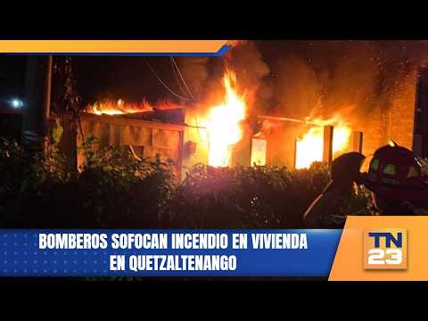 Bomberos sofocan incendio en vivienda en Quetzaltenango