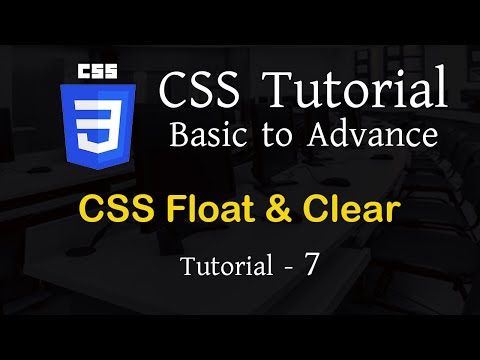 19. css tutorial -7 CSS Float & Clear property