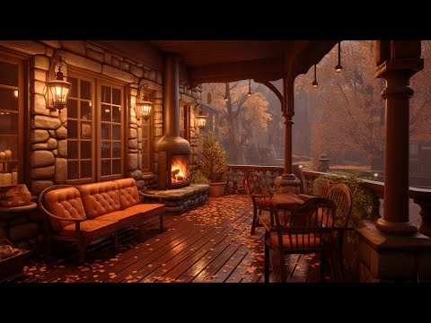 Cozy Cabin Porch with Heavy Rainstorm - Relaxing Rain Sounds for Sleeping, Studying & Relax 8 Hours