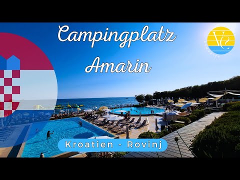 Campingplatz am Meer, der Amarin bei Rovinj in Istrien.