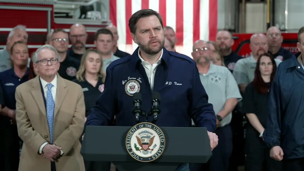 FULL PRESSER: VP JD Vance speaks from East Palestine