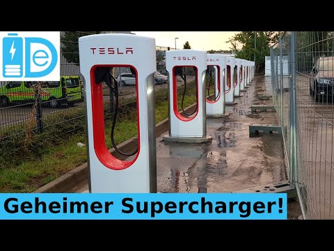Neuer Tesla Supercharger am Hermsdorfer Kreuz A9/A4 - Autohof Holzland - Ostthüringen - 18.08.2020