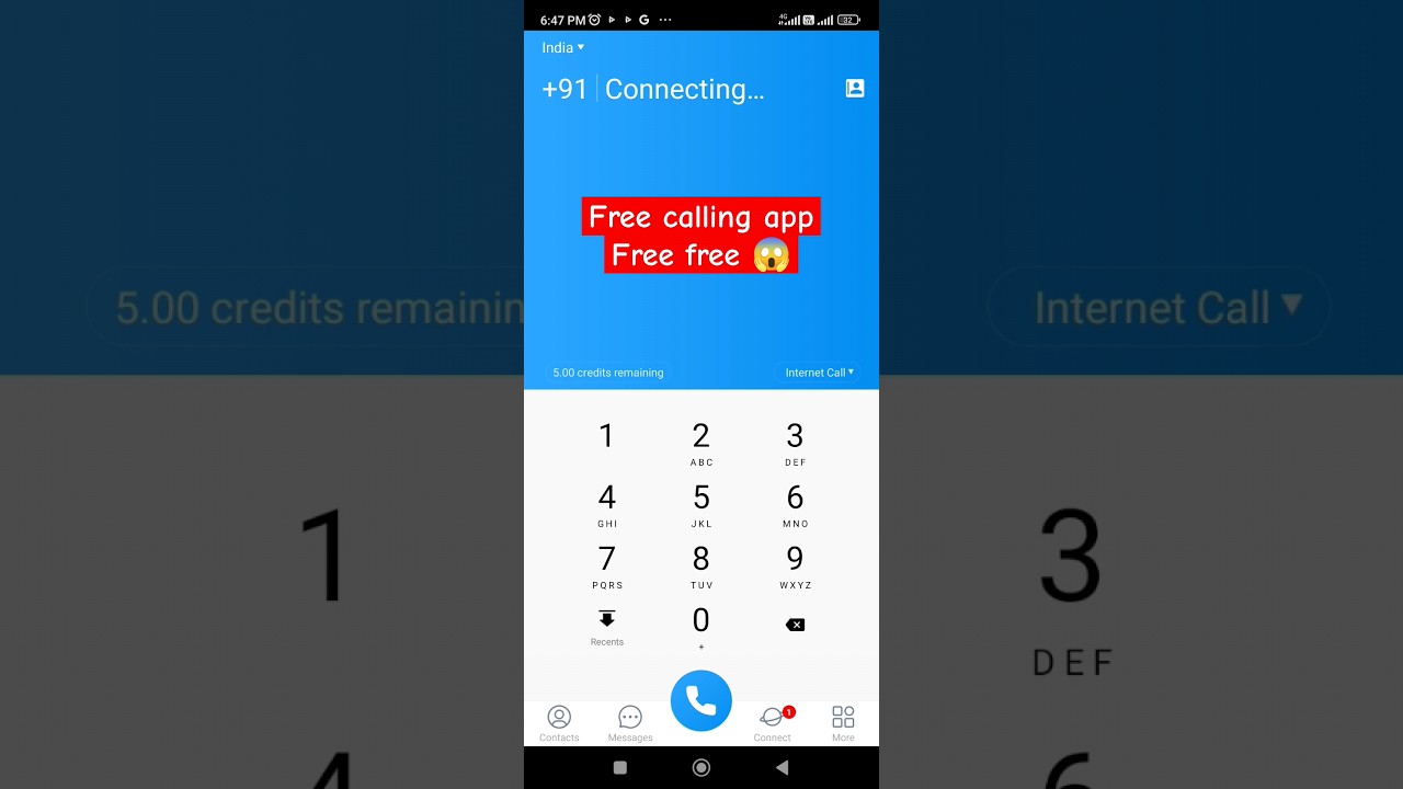 Free calling app on Android | Free New Unlimited Calling Apps #freecall #free #shorts #youtubeshorts