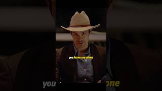 If you cause any more trouble for Raylan, I'll kill you with my own hands.#justified #movie #shorts