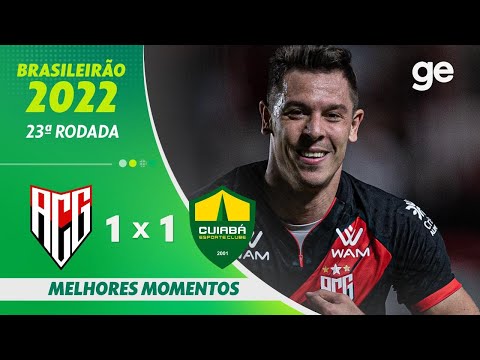 Gols e lances de Atlético-GO x Cuiabá