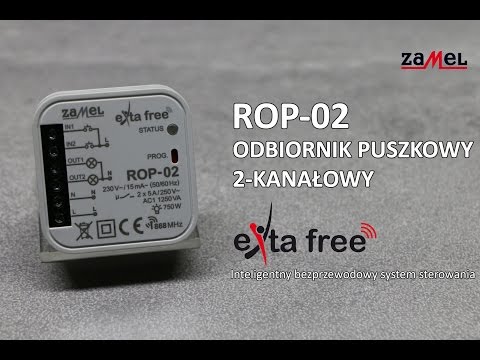 ROP-02 Radiowy odbiornik puszkowy 2-kanałowy