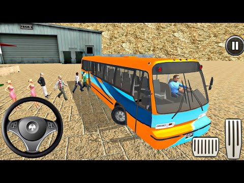 Uphill Mountain Bus Driving Simulator 3D Games - Android Gameplay 2021