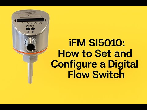 iFM SI5010: How to Set and Configure a Digital Flow Switch