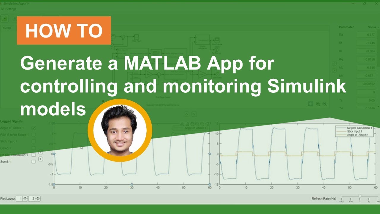 How to Generate a MATLAB App for Controlling and Monitoring Simulink Models