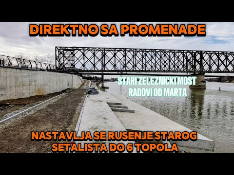 Rusenje u toku starog setalista i bici staze,Beograd na vodi nova Promenada,direktno sa terena novo