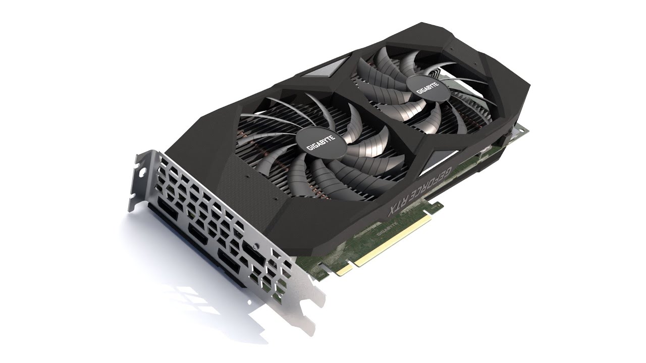 Графический процессор Нвидиа РТХ 2060 3D Модель