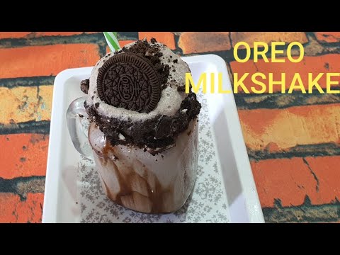 OREO MILKSHAKE RECIPE/OREO MILKSHAKE JUST 5 MIN/without ice cream/ओरियो मिल्कशेक/ FAZILA'SKITCHEN