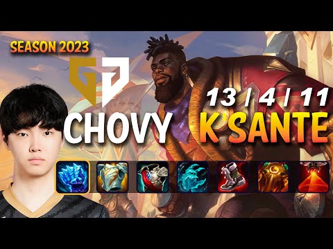 GEN Chovy K'SANTE vs JAYCE Mid - Patch 13.13 KR Ranked