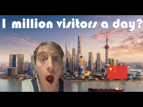 Esta rua pedonal recebe 1 milhão de visitantes por dia / Nanjing Road Shanghai / The Bund Walking Video