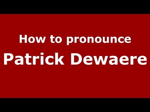 How to pronounce Patrick Dewaere (French/France) - PronounceNames.com