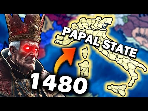 Pope CLAIMS ITALY In 1480s! EU4 1.36 Papal State Is Crazy Good