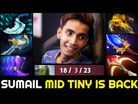 SUMAIL Mid Tiny Outplayed Enemies with Fast Hand + Scepter Build 7.27 Dota 2