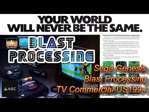 TV Commercial Retro Gamer -  Sega Genesis Blast Processing - US 1994 | Game Archive