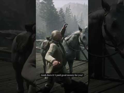 This NPC kills your horse for losing a race... #reddeadredemtion2