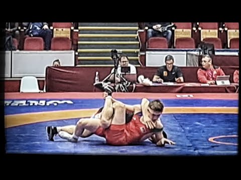 Semi-final,FS,70 kg:Davit PATSINASHVILI(GEO) VS Magomed Bashir KHANIEV(AZE),European Championship.