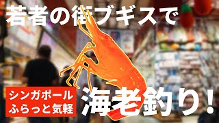 大漁夢見てブギスでエビ釣りするのであるが。シンガポール、若者の街