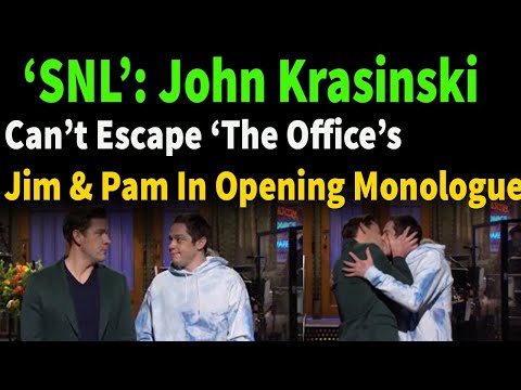 ‘SNL’: John Krasinski Can’t Escape ‘The Office’s Jim & Pam In Opening Monologue