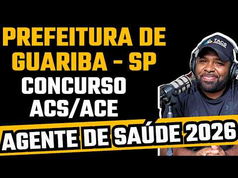 Concurso Agente Comunitário de Saúde - PREFEITURA DE GUARIBA - SP