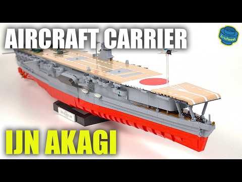 Building Bricks Masterpiece:  COBI 4851 - Aircraft Carrier Akagi (Speed Build Review)