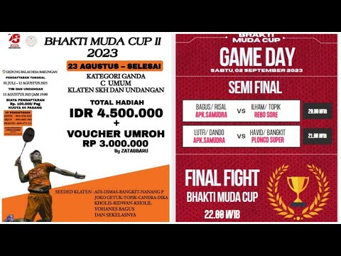 🔴live‼️Final ..BHAKTI MUDA CUP 2 2023 KLATEN..