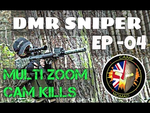 Multi-kills - DMR Airsoft Sniper SCOPE CAM [Custom SR25] [Ep 4]