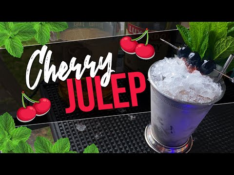 CHERRY MINT JULEP | How to Make a Mint Julep Variations | Rob's Home Bar