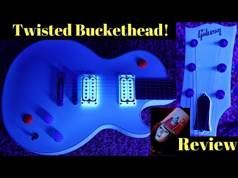 Twisted Neck Buckethead! 2010 Gibson Les Paul BH Signature 27" Scale White | Review + Demo Video