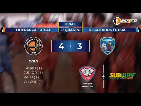 2ºQ/AMISTOSO EXTRA/JOGO 27/M MOMENTOS - Liderança 4 X 3 Discolados