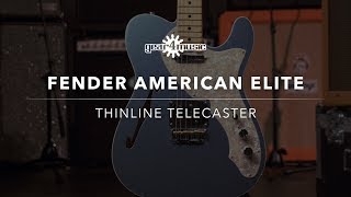 Video thumbnail for Fender American Elite Thinline Telecaster Demo by Gear4music Guitars
